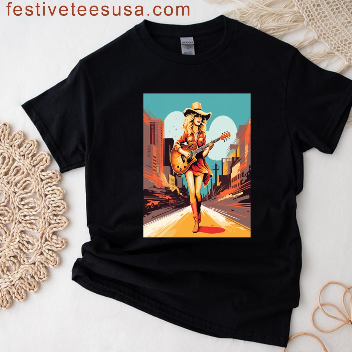 Strumming In The Heart Of Music City Taylor Swifts Nashville Serenade T-shirt