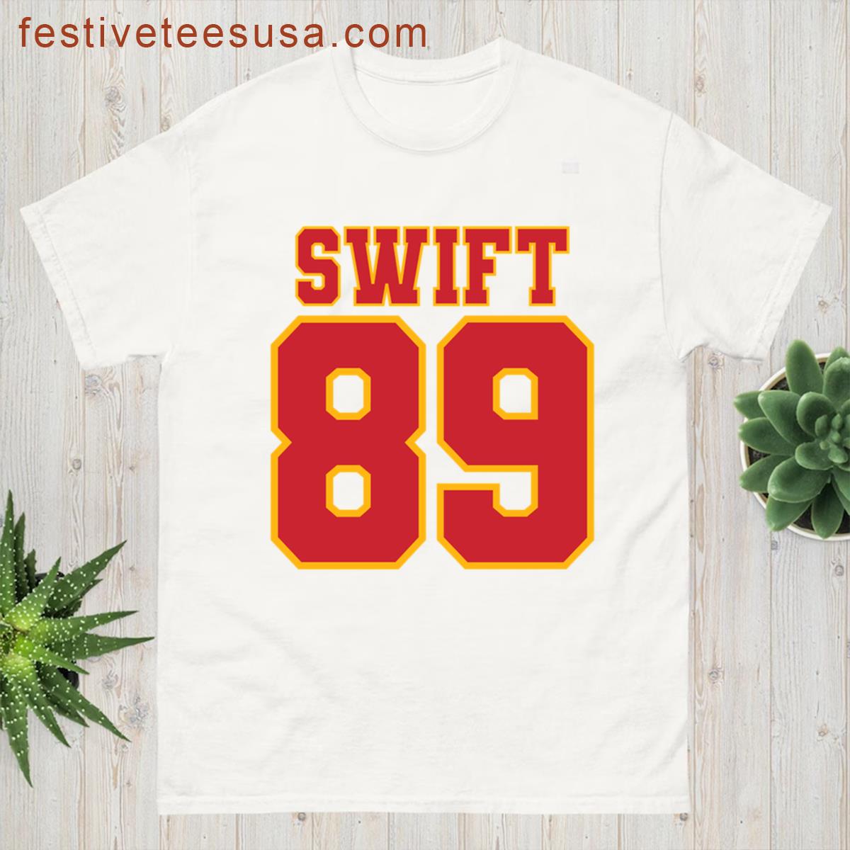 Swift Kelce 89 White T-shirt