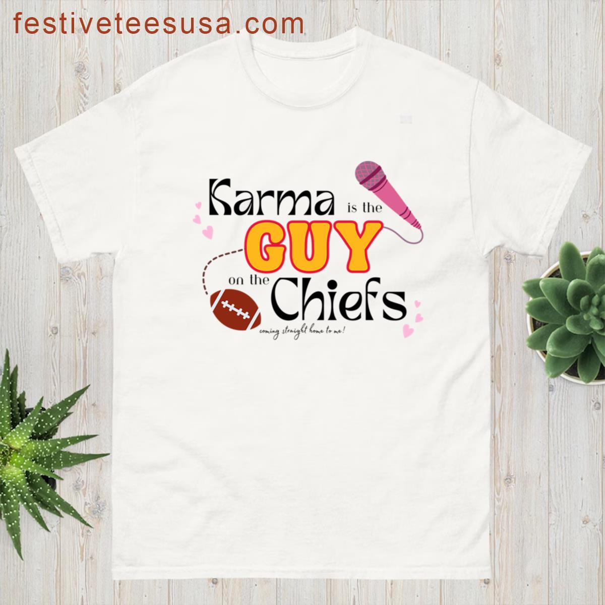 Taylor Swift Karma Is The Guy On The Chiefs T-shirt