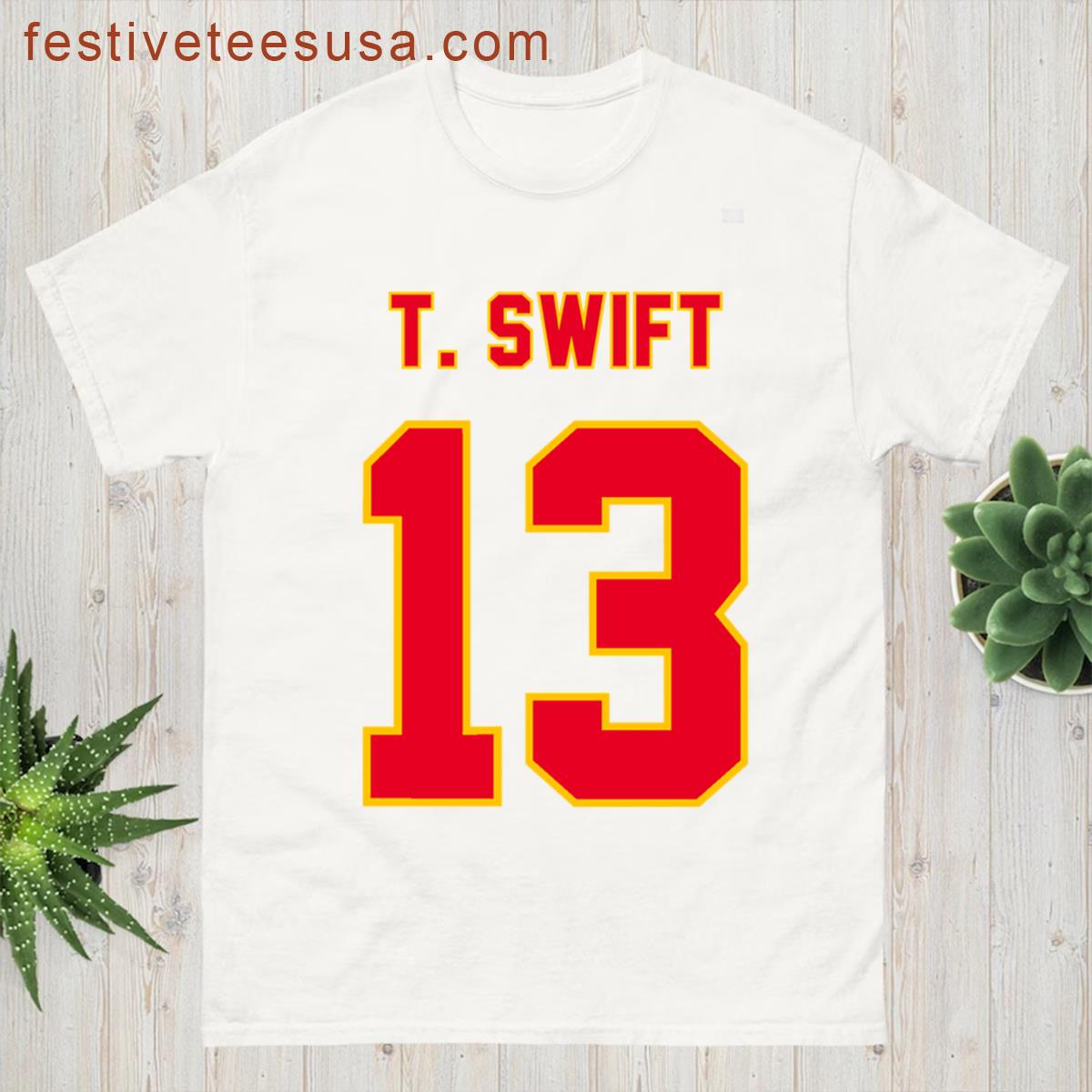 Taylor Swift Travis Kelce Chiefs T-shirt