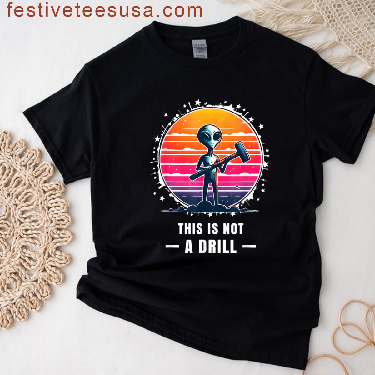 This Is Not A Drill Mens Graphic Novelty Sarcastic Funny T-shirt