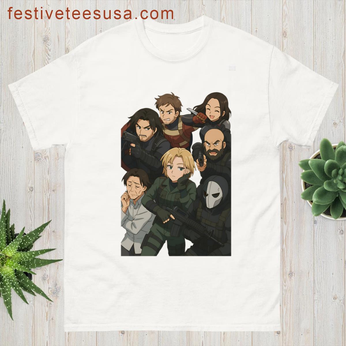 Thunderbolts Anime Strike Team Oversized T-shirt