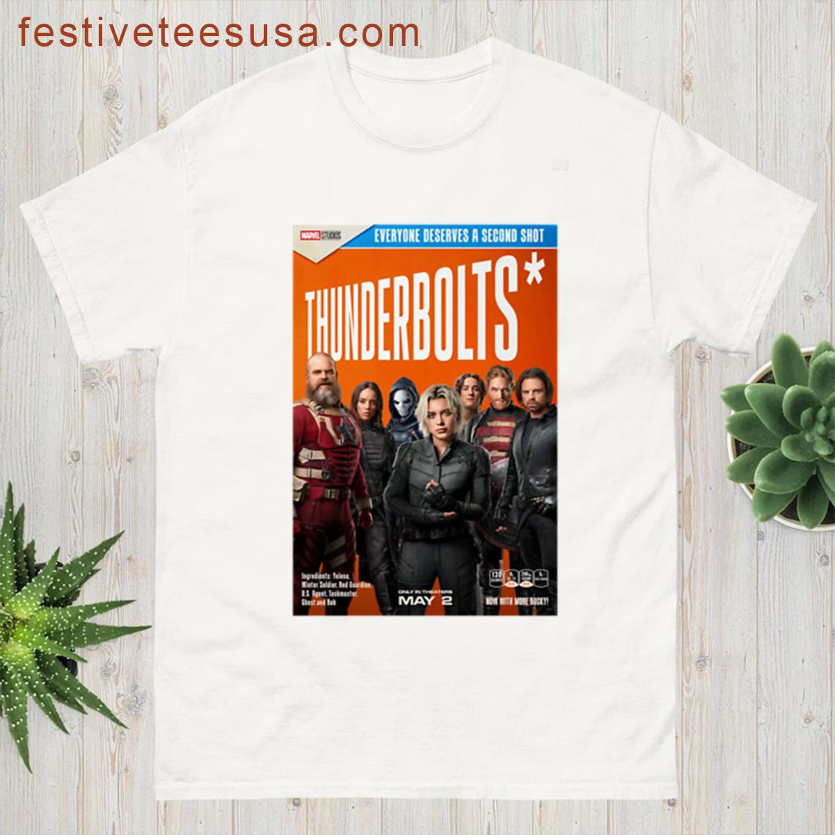 Thunderbolts Cereal Box T-shirt