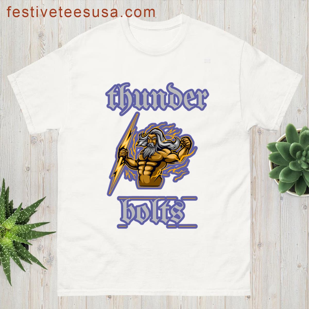 Thunderbolts Movie Inspired Epic Action Redbubble Exclusive Design T-shirt