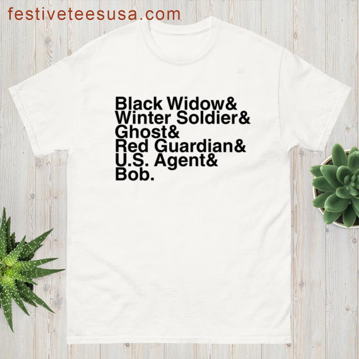 Thunderbolts Superhero Names T-shirt