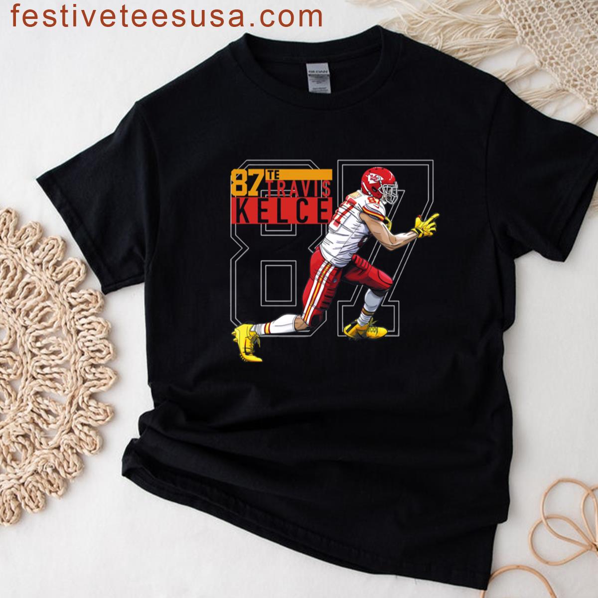 Travis Kelce Bootlag Artwork T-shirt