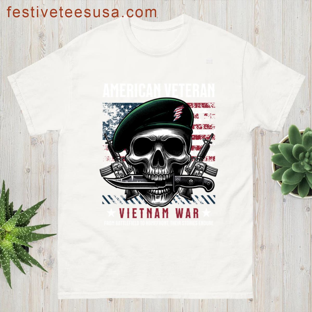 Us Army Special Forces Vietnam War Oversized T-shirt