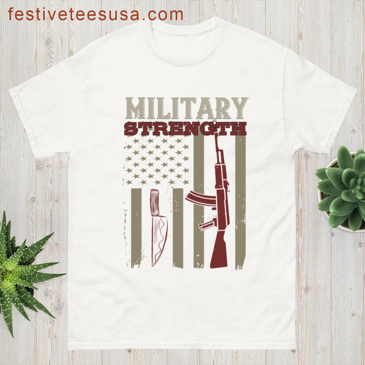 Us Soldier Military Strength Oversized T-shirt
