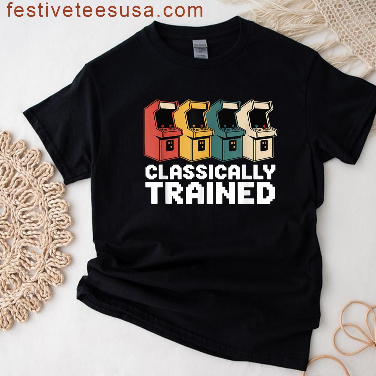 Vintage Arcade Cabinet Video Gaming Retro Gamer T-shirt