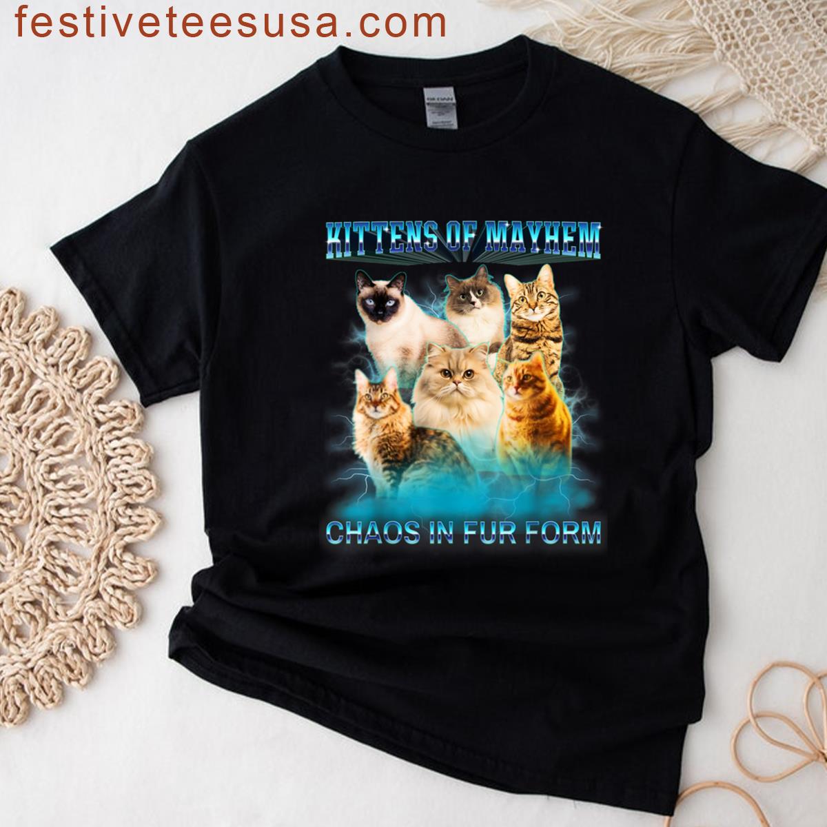 Vintage Bootleg 90s Cat Funny Cute Cat Meme Kawaii Kitten T-shirt