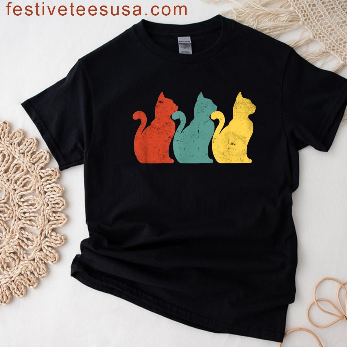 Vintage Cats T-shirt