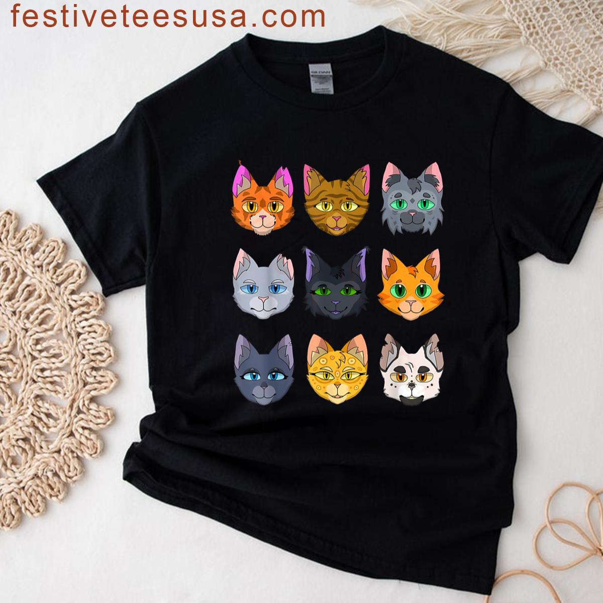 Warriors Cat Plush And Toys Lovers For Kids And Adults T-shirt