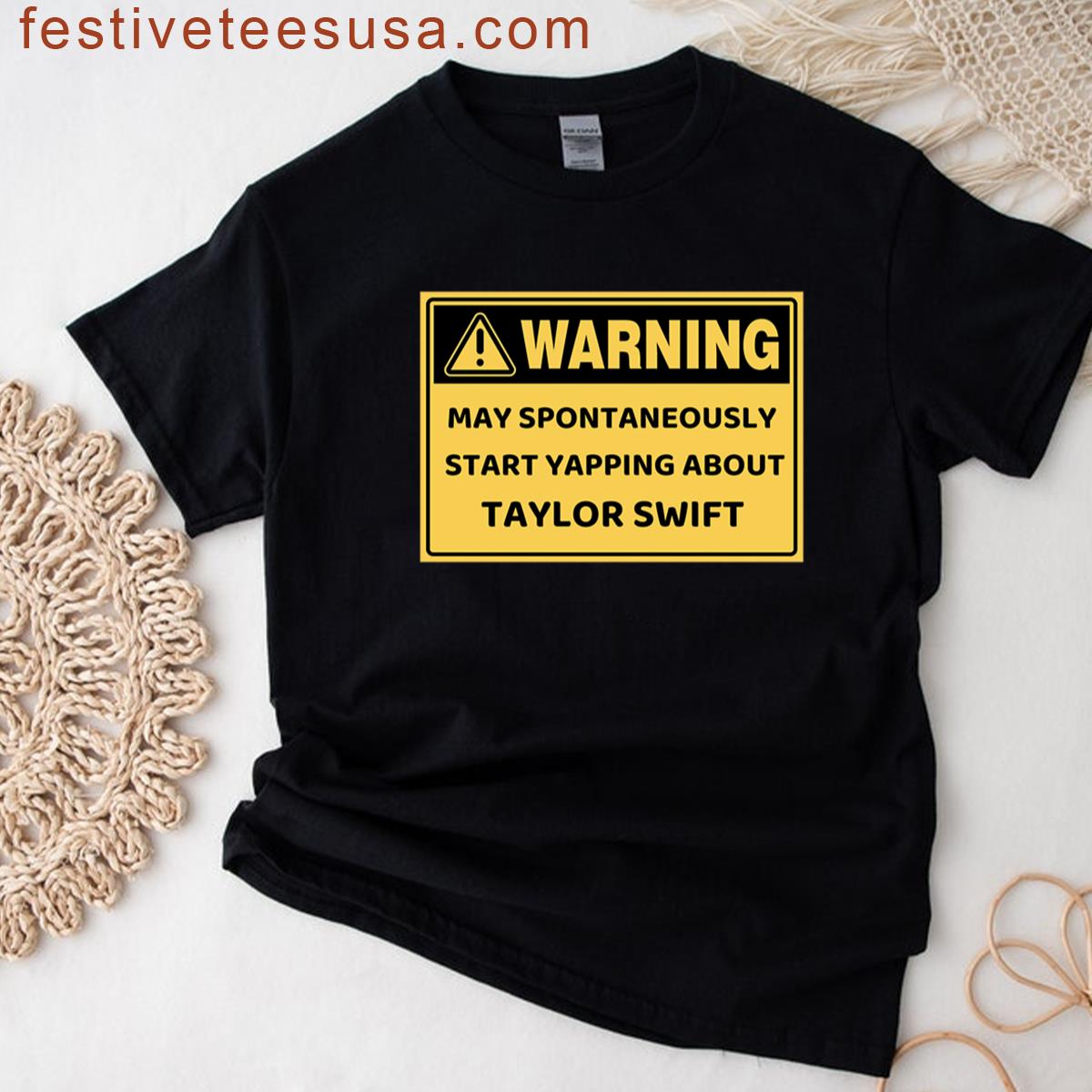 Yapping Warning Taylor Swift T-shirt
