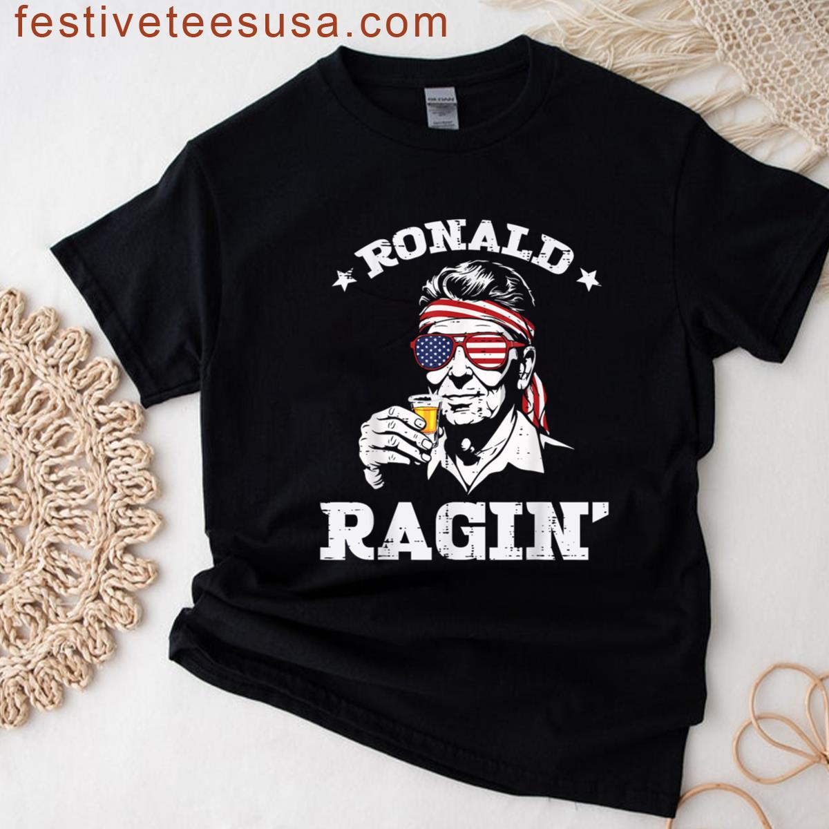 4th Of July Ronald Ragin Funny July Fourth Party Men Women T-shirt
