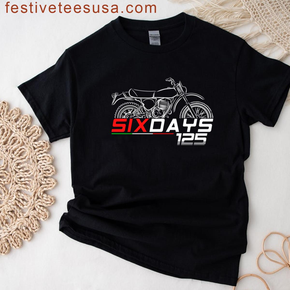 Ducati 125 Six Days For Bikers Motorcycle T-shirt