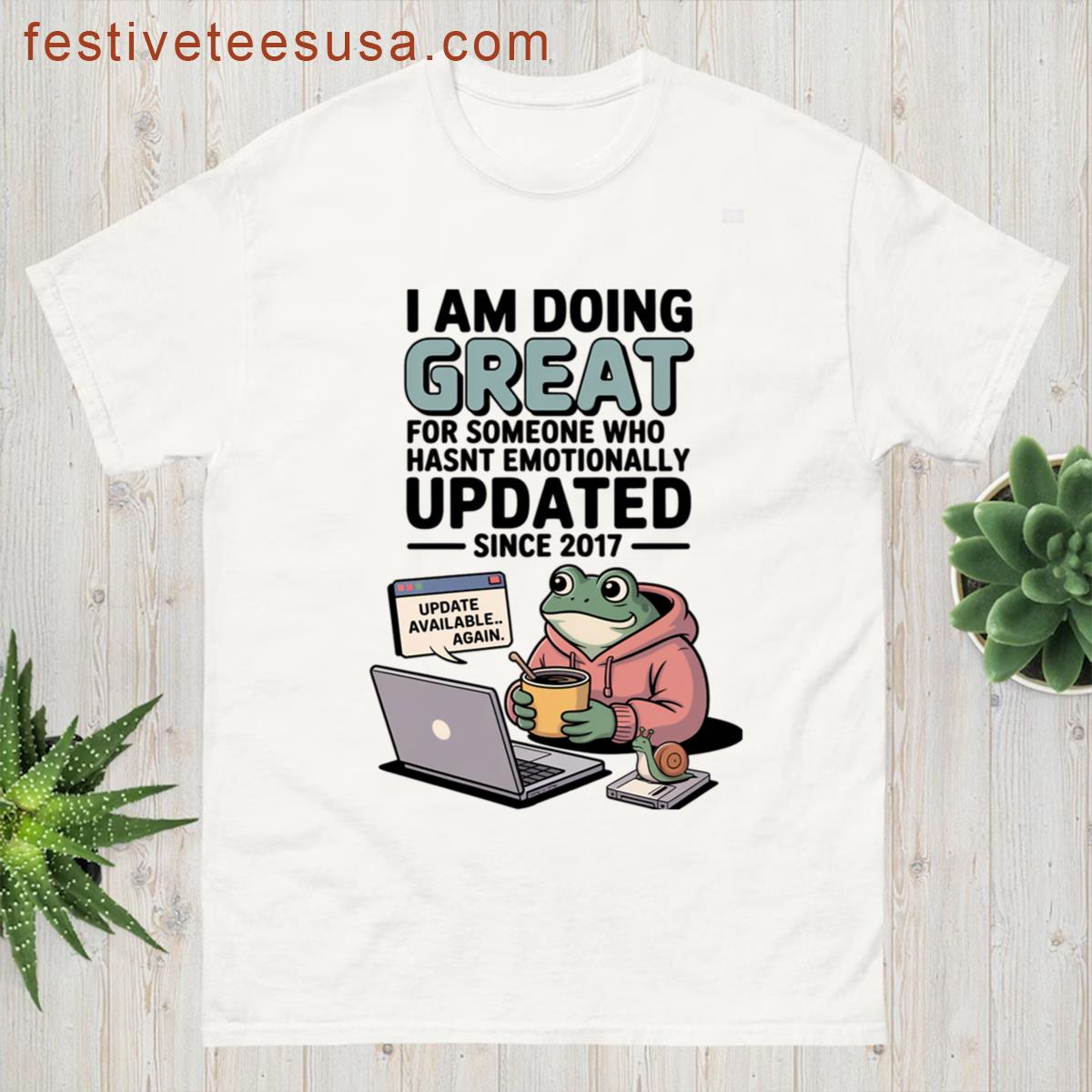 Emotional Damage Frog Work T-shirt