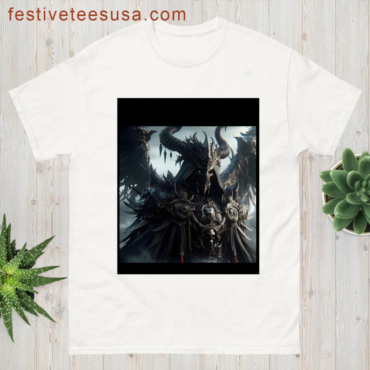 Evil Demon King Warrior Graphic T-shirt