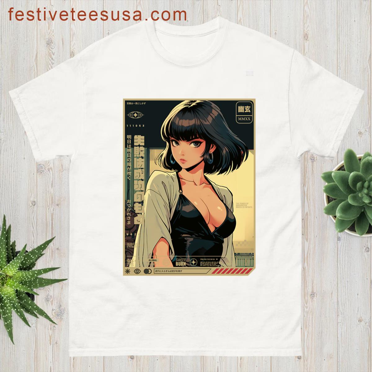 Girl With Black Hair T-shirt