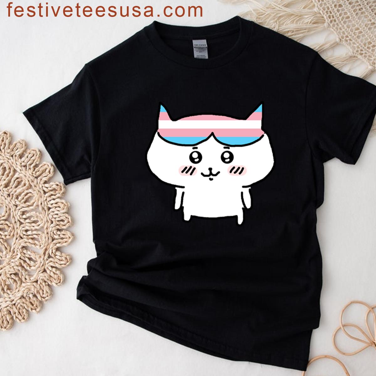 Hachiware Pride – Trans T-shirt