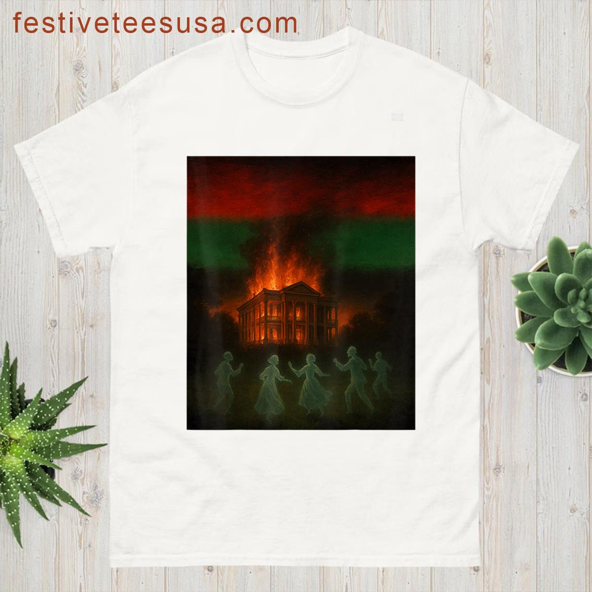 Juneteenth Ancestors Antebellum Nottaway Plantation May Rbg T-shirt