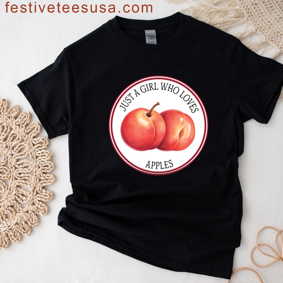 Just A Girl Who Loves Apples T-shirt