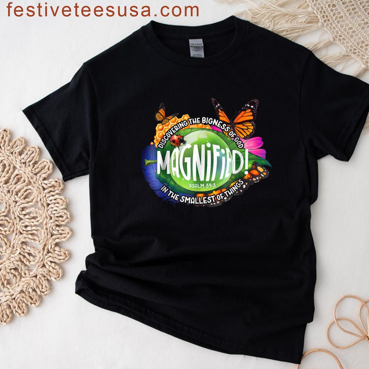 Magnified Vbs 2025 Discovering The Bigness Of God Christian T-shirt