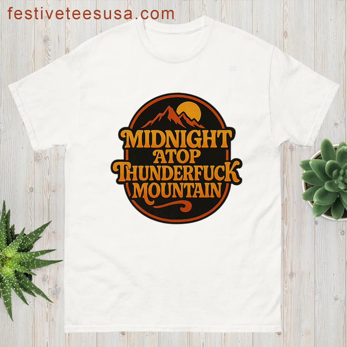 Midnight Atop Thunderfuck Mountain Premium T-shirt