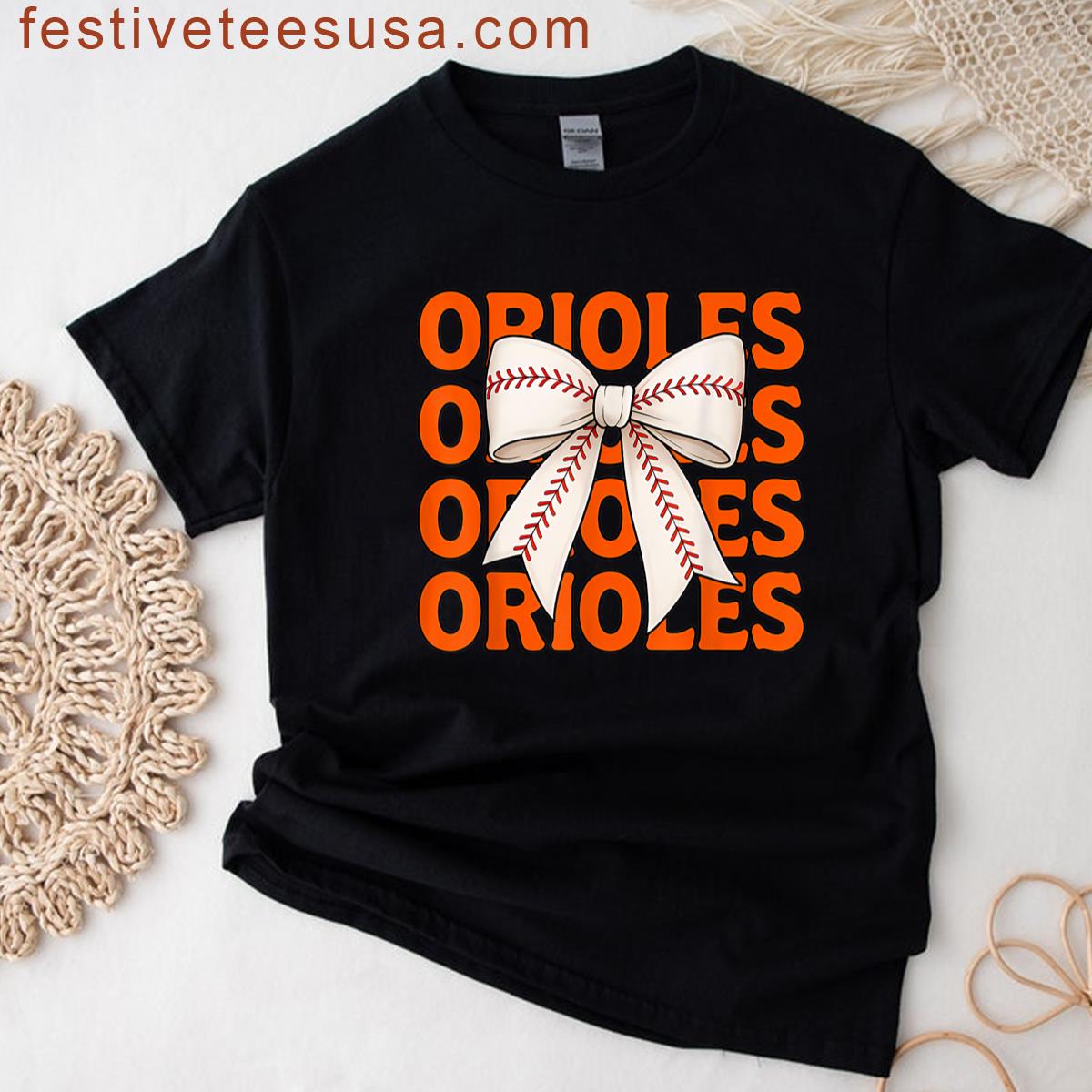 Retro Cheer-oriole Vintage Gifts For Women Men Kids T-shirt