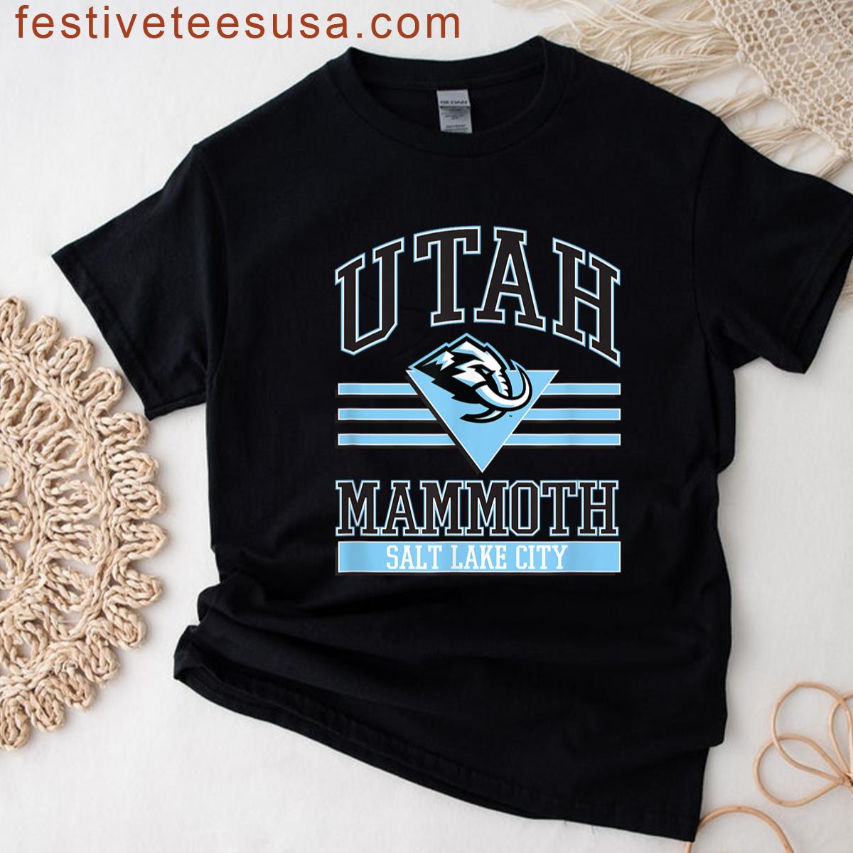 Salt Lake City Gray Nhl Officially Licensed T-shirt