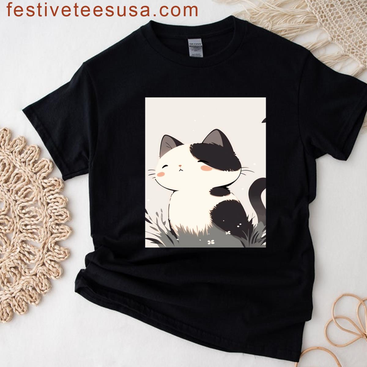 Selle Our Kitten Waiting For A Snack Graphic T-shirt