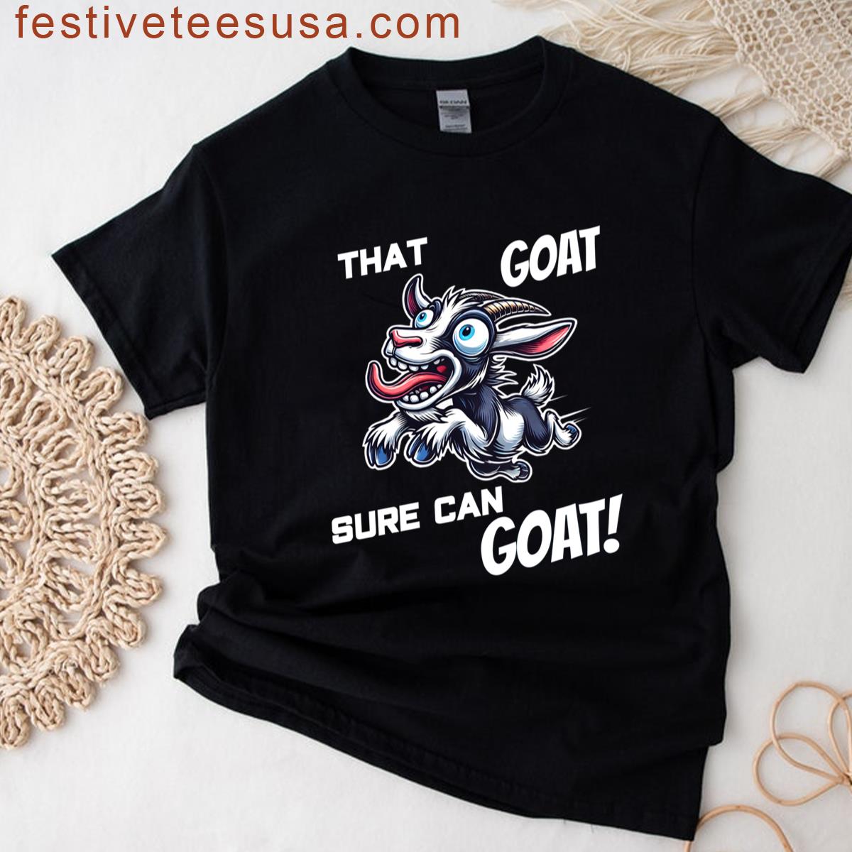 That Goat Sure Can Goat Funny Cartoon Goat T-shirt