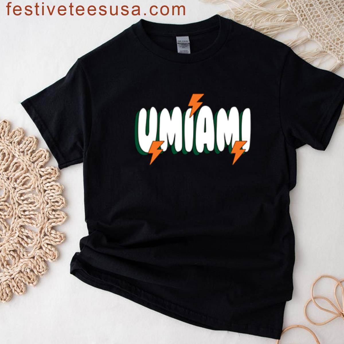 University Of Miami Bubble Letter T-shirt