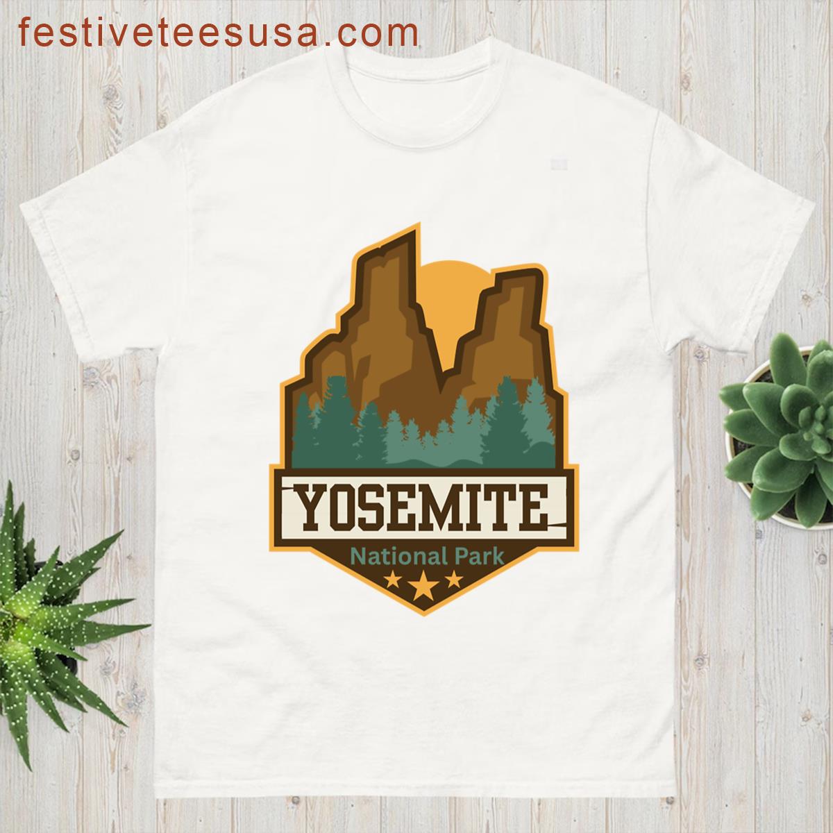Yosemite Teton National State Park Sticker T-shirt